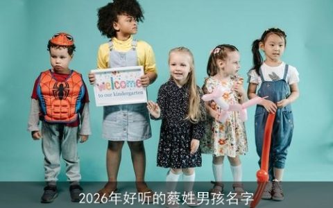 2026年好听的蔡姓男孩名字