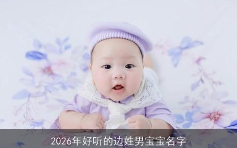2026年好听的边姓男宝宝名字