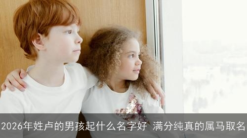 2026年姓卢的男孩起什么名字好 满分纯真的属马取名