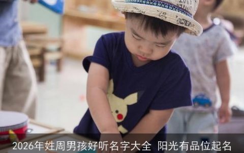 2026年姓周男孩好听名字大全 阳光有品位起名