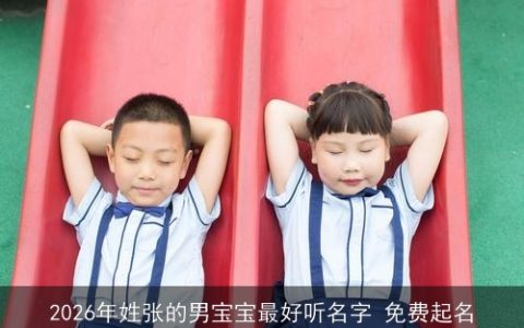 2026年姓张的男宝宝最好听名字 免费起名