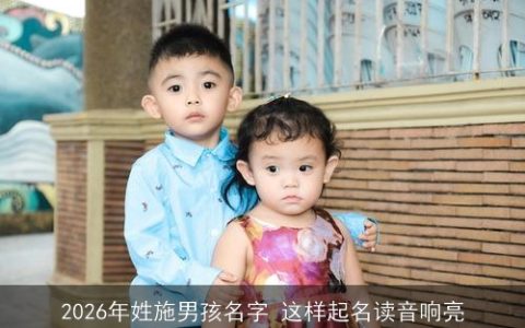 2026年姓施男孩名字 这样起名读音响亮