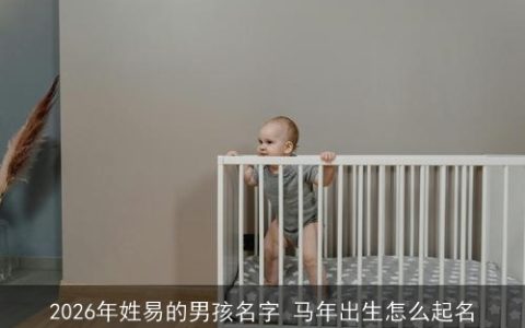 2026年姓易的男孩名字 马年出生怎么起名