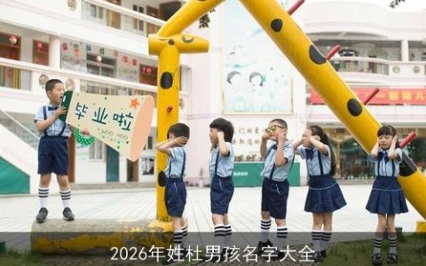 2026年姓杜男孩名字大全