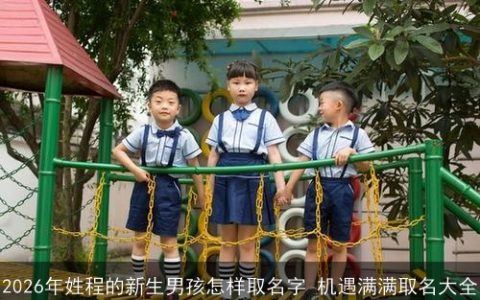 2026年姓程的新生男孩怎样取名字 机遇满满取名大全