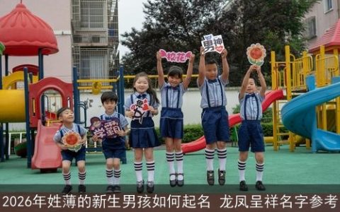 2026年姓薄的新生男孩如何起名 龙凤呈祥名字参考