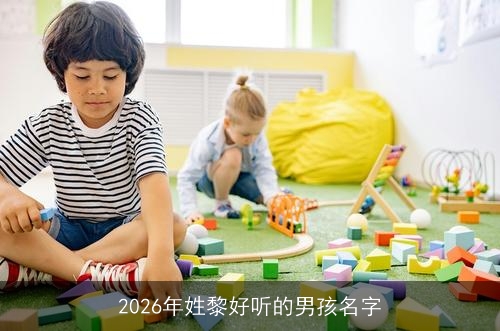 2026年姓黎好听的男孩名字