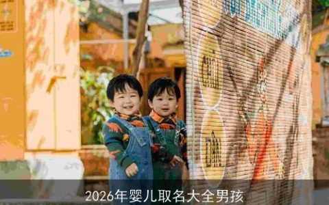 2026年婴儿取名大全男孩