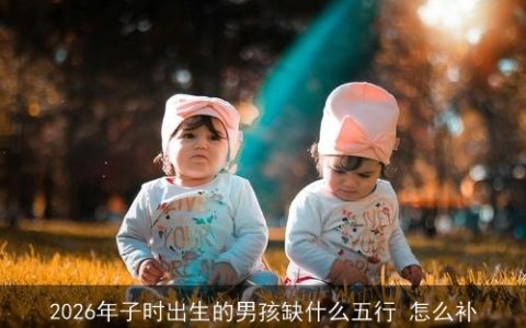 2026年子时出生的男孩缺什么五行 怎么补