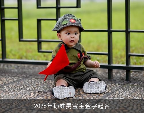 2026年孙姓男宝宝金字起名