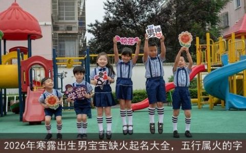 2026年寒露出生男宝宝缺火起名大全，五行属火的字