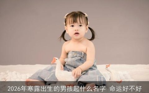 2026年寒露出生的男孩起什么名字 命运好不好