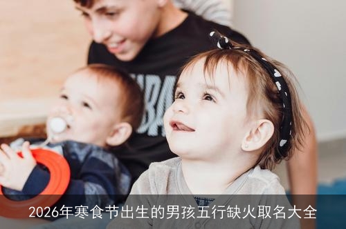 2026年寒食节出生的男孩五行缺火取名大全