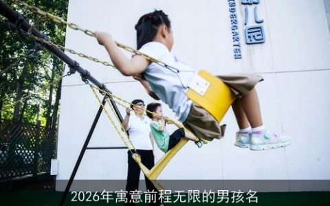 2026年寓意前程无限的男孩名