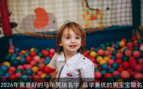 2026年寓意好的马年男孩名字 品学兼优的男宝宝取名