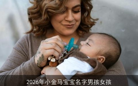 2026年小金马宝宝名字男孩女孩