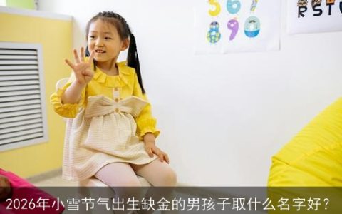 2026年小雪节气出生缺金的男孩子取什么名字好？