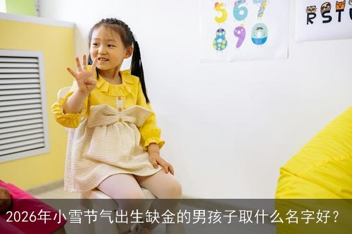 2026年小雪节气出生缺金的男孩子取什么名字好？