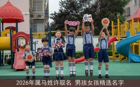 2026年属马姓许取名 男孩女孩精选名字