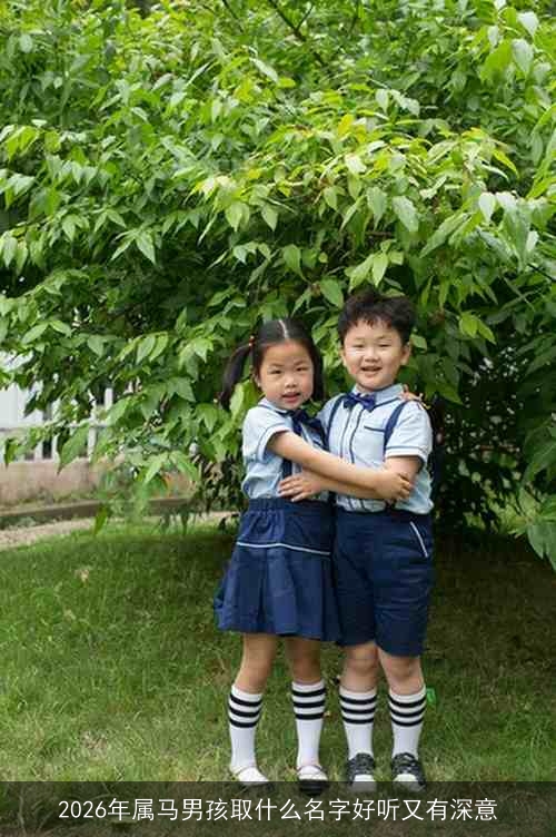 2026年属马男孩取什么名字好听又有深意