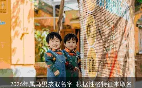 2026年属马男孩取名字 根据性格特征来取名