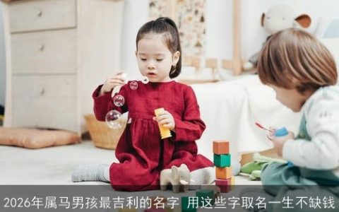 2026年属马男孩最吉利的名字 用这些字取名一生不缺钱