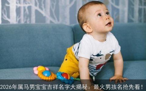 2026年属马男宝宝吉祥名字大揭秘：最火男孩名抢先看！