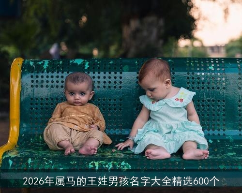2026年属马的王姓男孩名字大全精选600个