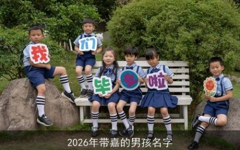 2026年带嘉的男孩名字