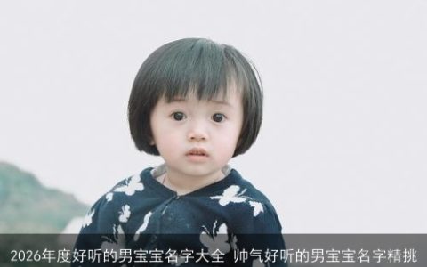 2026年度好听的男宝宝名字大全 帅气好听的男宝宝名字精挑