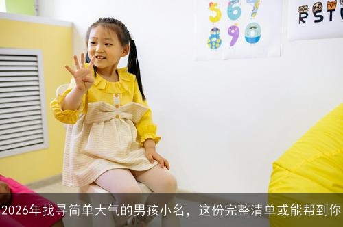 2026年找寻简单大气的男孩小名，这份完整清单或能帮到你