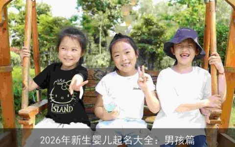 2026年新生婴儿起名大全：男孩篇
