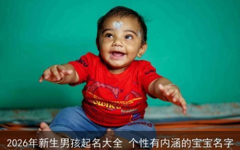 2026年新生男孩起名大全 个性有内涵的宝宝名字