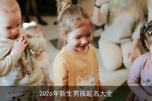 2026年新生男孩起名大全