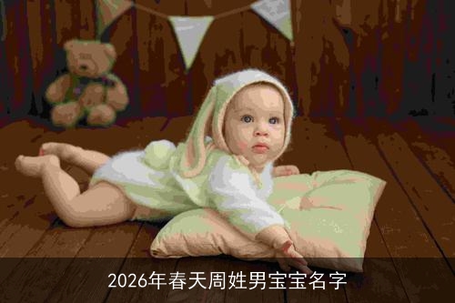 2026年春天周姓男宝宝名字