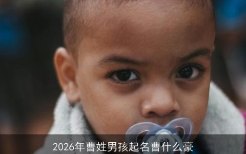 2026年曹姓男孩起名曹什么豪