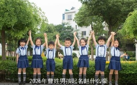 2026年曹姓男孩起名赵什么豪