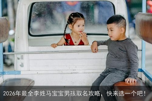 2026年最全李姓马宝宝男孩取名攻略，快来选一个吧！