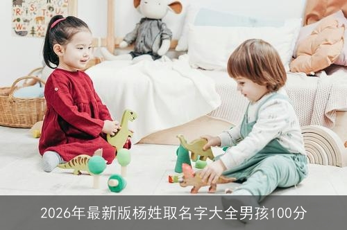 2026年最新版杨姓取名字大全男孩100分