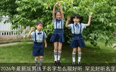 2026年最新版男孩子名字怎么取好听 罕见好听名字