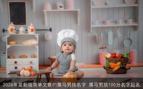 2026年最新版简单文雅的属马男孩名字 属马男孩100分名字起名