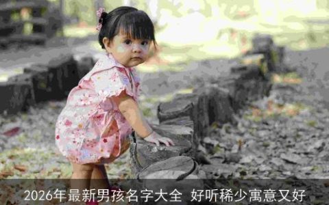 2026年最新男孩名字大全 好听稀少寓意又好