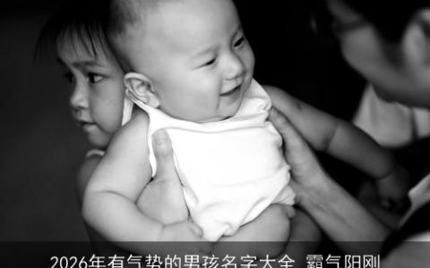 2026年有气势的男孩名字大全 霸气阳刚