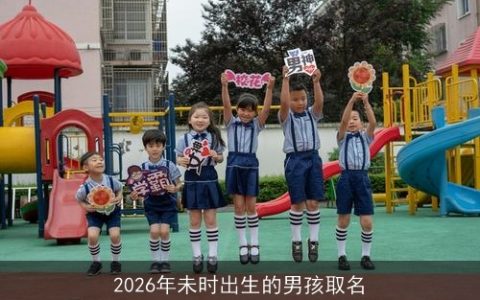 2026年未时出生的男孩取名