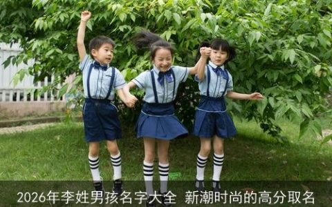 2026年李姓男孩名字大全 新潮时尚的高分取名