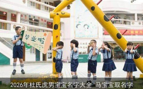2026年杜氏虎男宝宝名字大全 马宝宝取名字