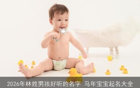 2026年林姓男孩好听的名字 马年宝宝起名大全