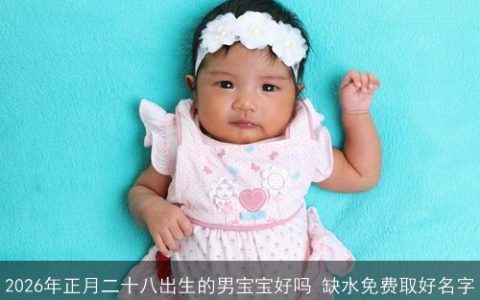2026年正月二十八出生的男宝宝好吗 缺水免费取好名字