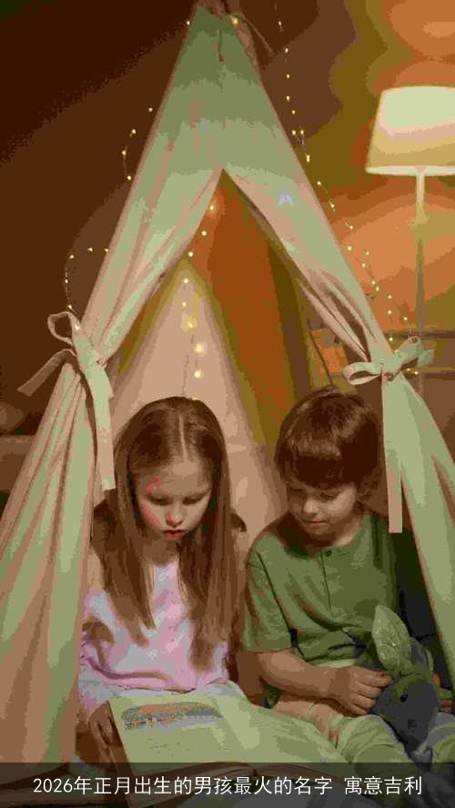 2026年正月出生的男孩最火的名字 寓意吉利