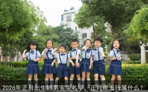 2026年正月出生的男宝宝名字，正月虎五行属什么？